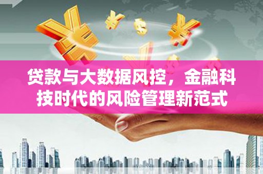 浮梁贷款与大数据风控，金融科技时代的风险管理新范式