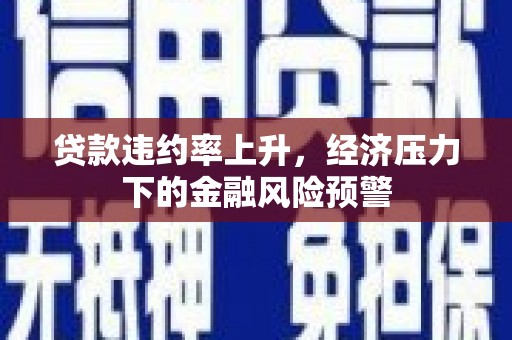 浮梁贷款违约率上升，经济压力下的金融风险预警