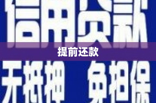 浮梁提前还款