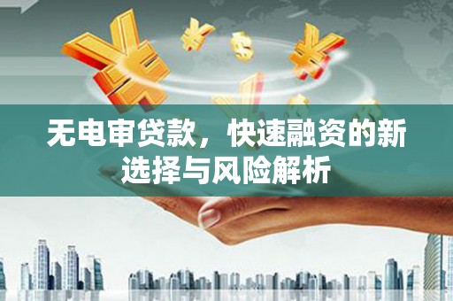 浮梁无电审贷款，快速融资的新选择与风险解析