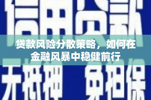 浮梁贷款风险分散策略，如何在金融风暴中稳健前行
