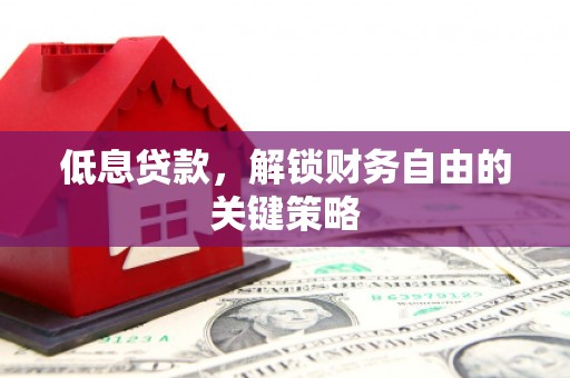浮梁低息贷款，解锁财务自由的关键策略