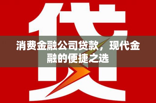 浮梁消费金融公司贷款，现代金融的便捷之选
