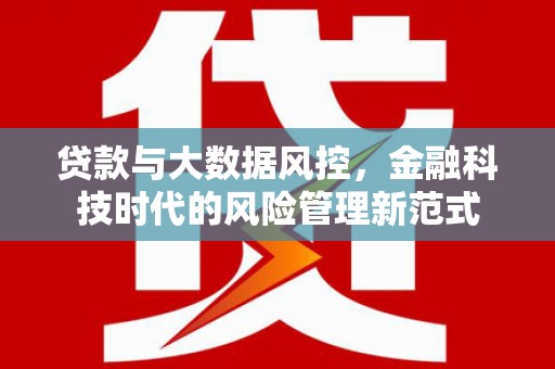 浮梁贷款与大数据风控，金融科技时代的风险管理新范式