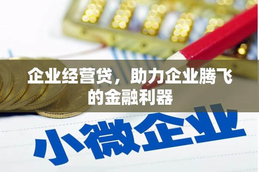 浮梁企业经营贷，助力企业腾飞的金融利器