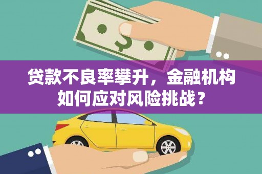 浮梁贷款不良率攀升，金融机构如何应对风险挑战？