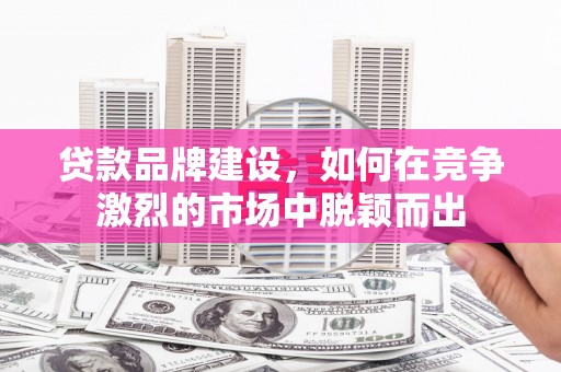 浮梁贷款品牌建设，如何在竞争激烈的市场中脱颖而出