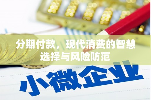 浮梁分期付款，现代消费的智慧选择与风险防范