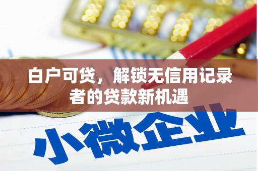 浮梁白户可贷，解锁无信用记录者的贷款新机遇