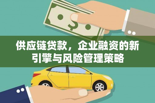 浮梁供应链贷款，企业融资的新引擎与风险管理策略