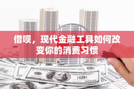 浮梁借呗，现代金融工具如何改变你的消费习惯