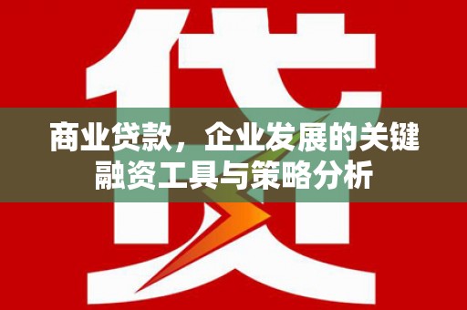 浮梁商业贷款，企业发展的关键融资工具与策略分析