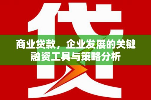 浮梁商业贷款，企业发展的关键融资工具与策略分析