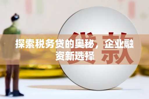 浮梁探索税务贷的奥秘，企业融资新选择