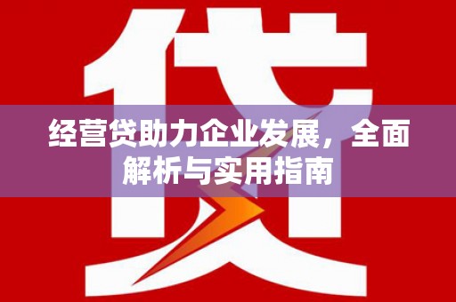 浮梁经营贷助力企业发展，全面解析与实用指南