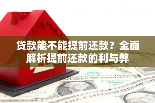 浮梁贷款能不能提前还款？全面解析提前还款的利与弊