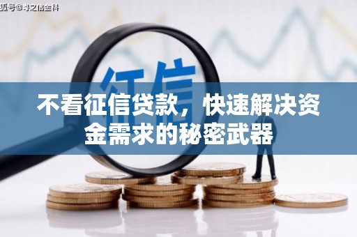 浮梁不看征信贷款，快速解决资金需求的秘密武器