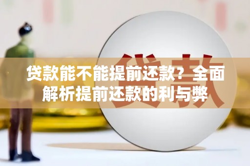 浮梁贷款能不能提前还款？全面解析提前还款的利与弊