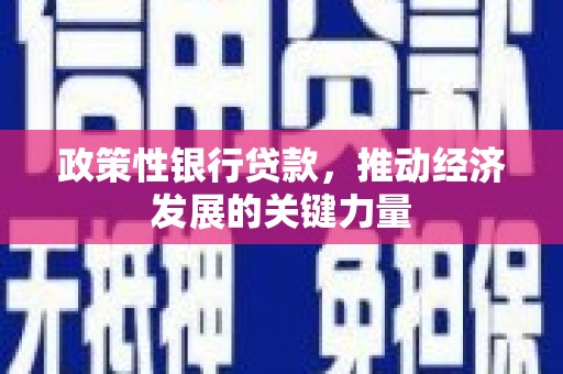 浮梁政策性银行贷款，推动经济发展的关键力量