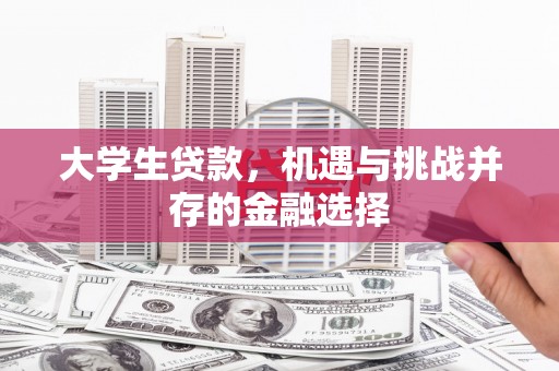 浮梁大学生贷款，机遇与挑战并存的金融选择