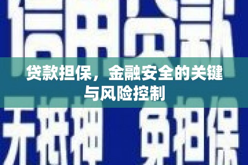 浮梁贷款担保，金融安全的关键与风险控制