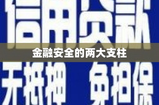 浮梁金融安全的两大支柱